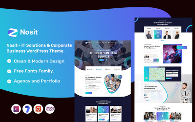 Téma WordPress pro Nosit IT Solutions a Corporate Business