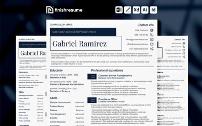 Customer service representative Resume Template | Finish Resume