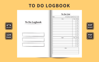 To-Do-Liste, Logbuch-Interieur. Täglicher Aufgaben-Tracker und Checkliste für den Arbeitsfortschritt