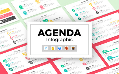 Design infográfico de agenda