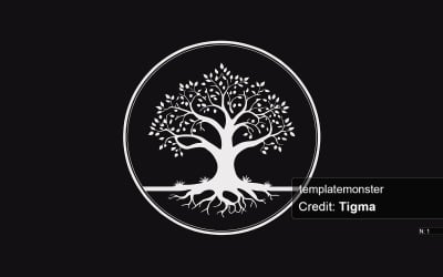 Design del logo dell&生命之树:力量、成长和稳定的象征