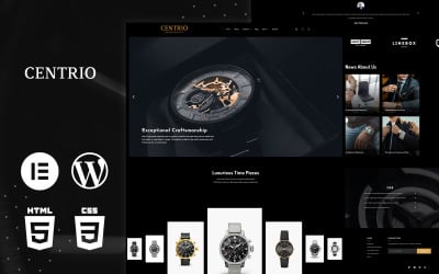 中心-豪华手表WordPress &amp;amp; Elementor Theme