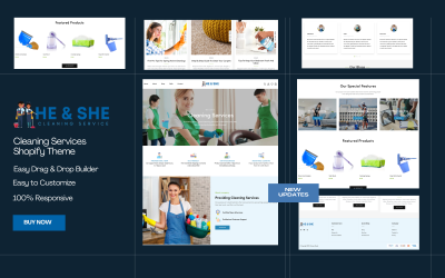 Lui et elle - Thème Shopify pour les services de nettoyage