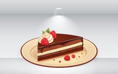 Piece Of Cake Illustration Vector