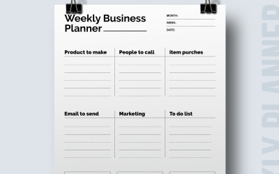 Weekly Business  Diary Planner