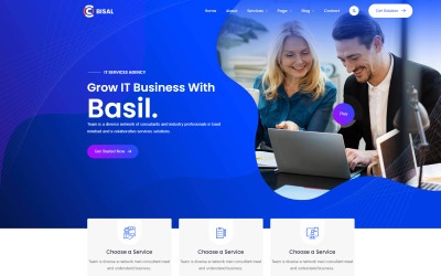 Basil - HTML5-шаблон для бизнеса и консалтинга