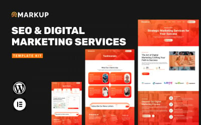 Markup - SEO &amp;amp; Digital Agency Elementor Template Kit