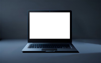 Moderne laptop mockup PSD gelaagd bestand