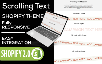 Scrolling Text - Marquee Responsive Shopify Section