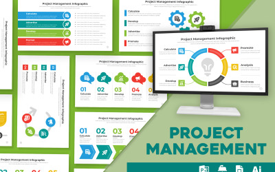 Infográfico de gerenciamento de projetos