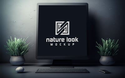 Computer Screen Mockup Tempalte