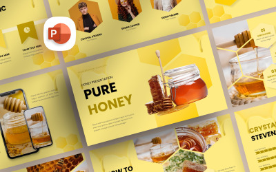 Plantilla de PowerPoint - presentación de miel