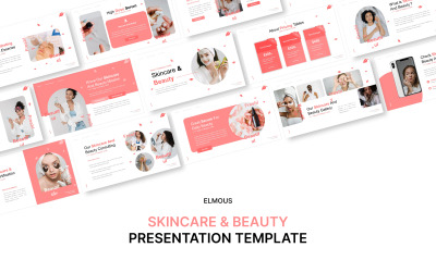 Modello di presentazione keynote per cura della pelle e bellezza