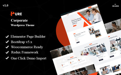 Pure - Corporate Business Wordpress Theme