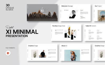 Xi Minimal PowerPoint Template