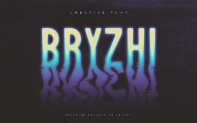 Bryzhi -创意字体与水的涟漪效果