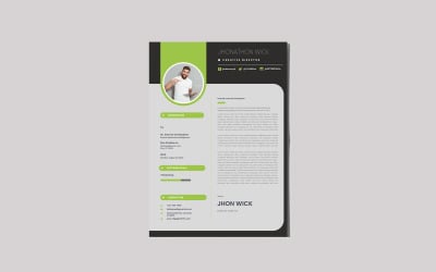 Green Land Resume Template