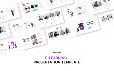 E-Learning PowerPoint-sjabloonpresentatie