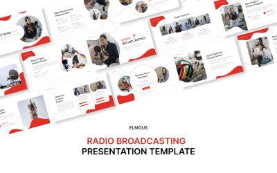 Radio Broadcasting PowerPoint sablon bemutató