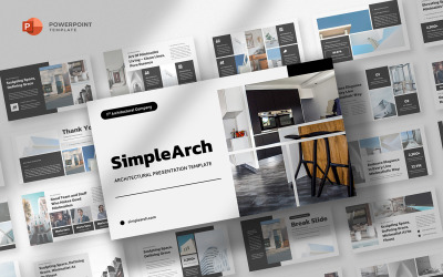 Simplearch -极简主义架构ppt模板