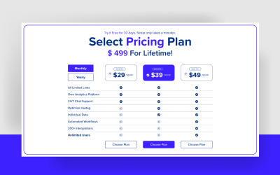Premium Pricing Plan Design