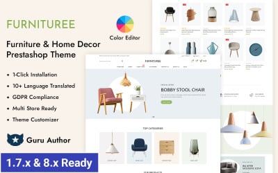 Furnituree - Furniture &amp;amp; Home Decore Store Prestashop Responsive Theme