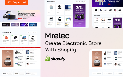 melec -电子 &amp;amp; 小工具Shopify主题