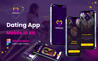 Viberance | Online Dating Figma Template