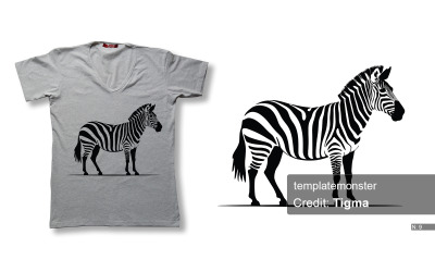 Zebra műalkotás: A zebra monokromatikus remeke