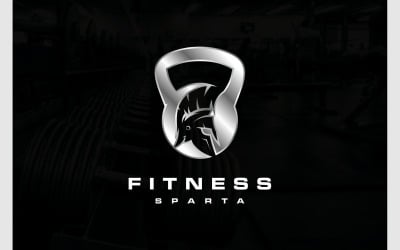 Kettlebell Spartan Gym Silver Logo