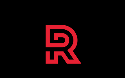 Redline  Letter R logo design template