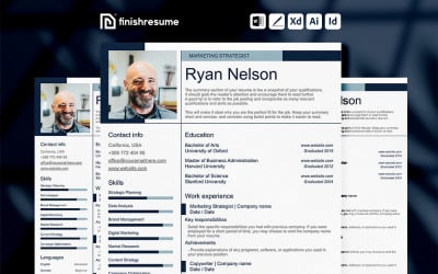 Marketing strategist Resume Template | Finish Resume