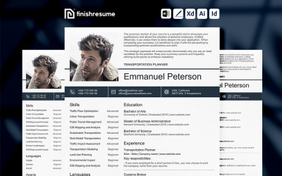 Transportation planner Resume Template | Finish Resume