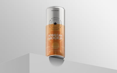 Soda Can PSD Mockup Vol 17