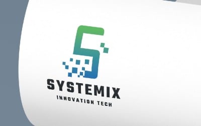 Pro Systemix字母S标志模板