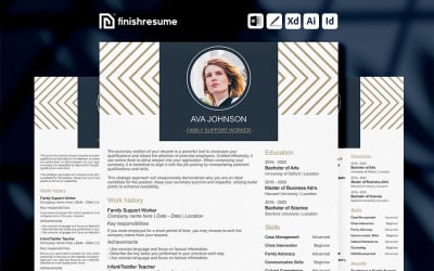 Family support worker Resume Template | Finish Resume