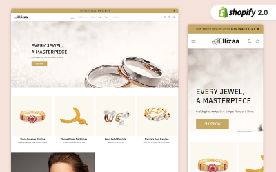 Ellizaa | jewelry Store Boutique Shopify Theme