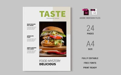 食物/酒店杂志模板
