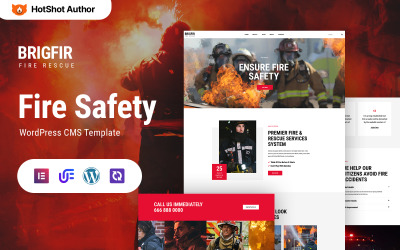 Brigfir - Brandweer en beveiliging WordPress Elementor-thema