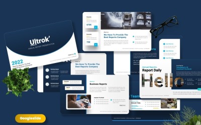 Ultrok - Шаблон Googleslide годового отчета