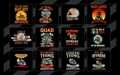 Quad Bike, X-Treme ATV, desert adventure, off road adventure, bike creative t-shirt design.