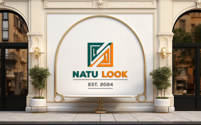 Outdoor wall mockup | wall logo mockup | building outside logo mockup