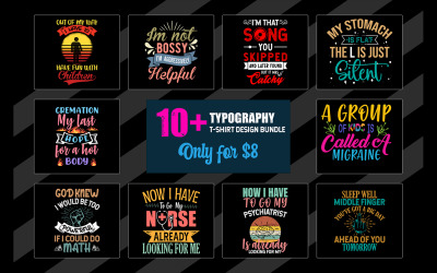 Trendy gemengd typografisch T-shirtontwerp