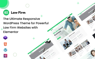 EZ lawfirm -The Ultimate Responsive WordPress Theme for Powerful Law Firm Websites with Elementor