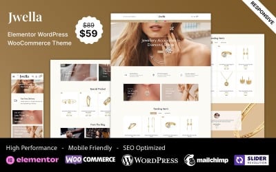 Jwella - WooCommerce Elementor主题珠宝和时尚