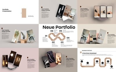 Neue Portfolio PowerPoint-mall