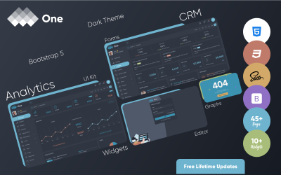 Uno: modello di amministrazione Bootstrap 5