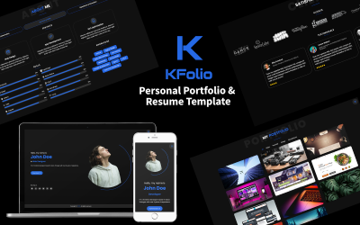 KFolio -个人投资组合和简历模板