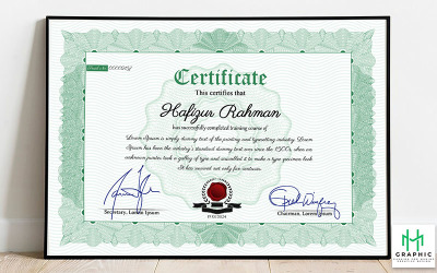 Professional Certificate or Diploma 模板