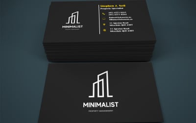 Visiting Card for 房地产 Analyst - Business Card Template